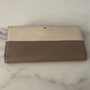 Kate Spade Beige and Brown Clutch